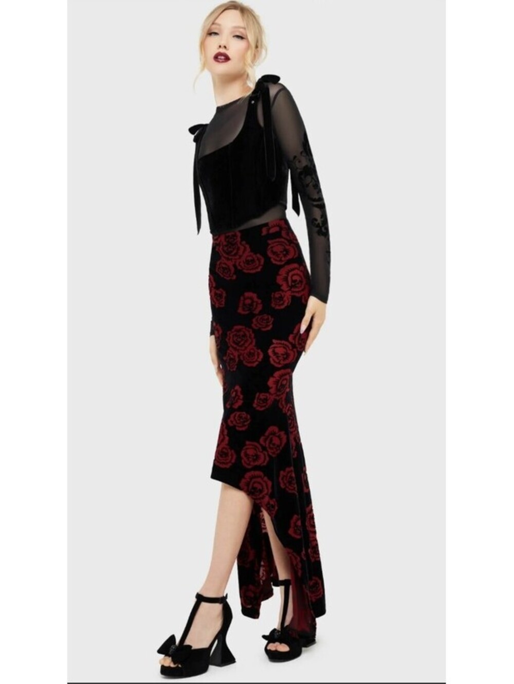 Killstar Pandora's Rose Maxi Skirt Women's Size 4XL NEW RARE HTF